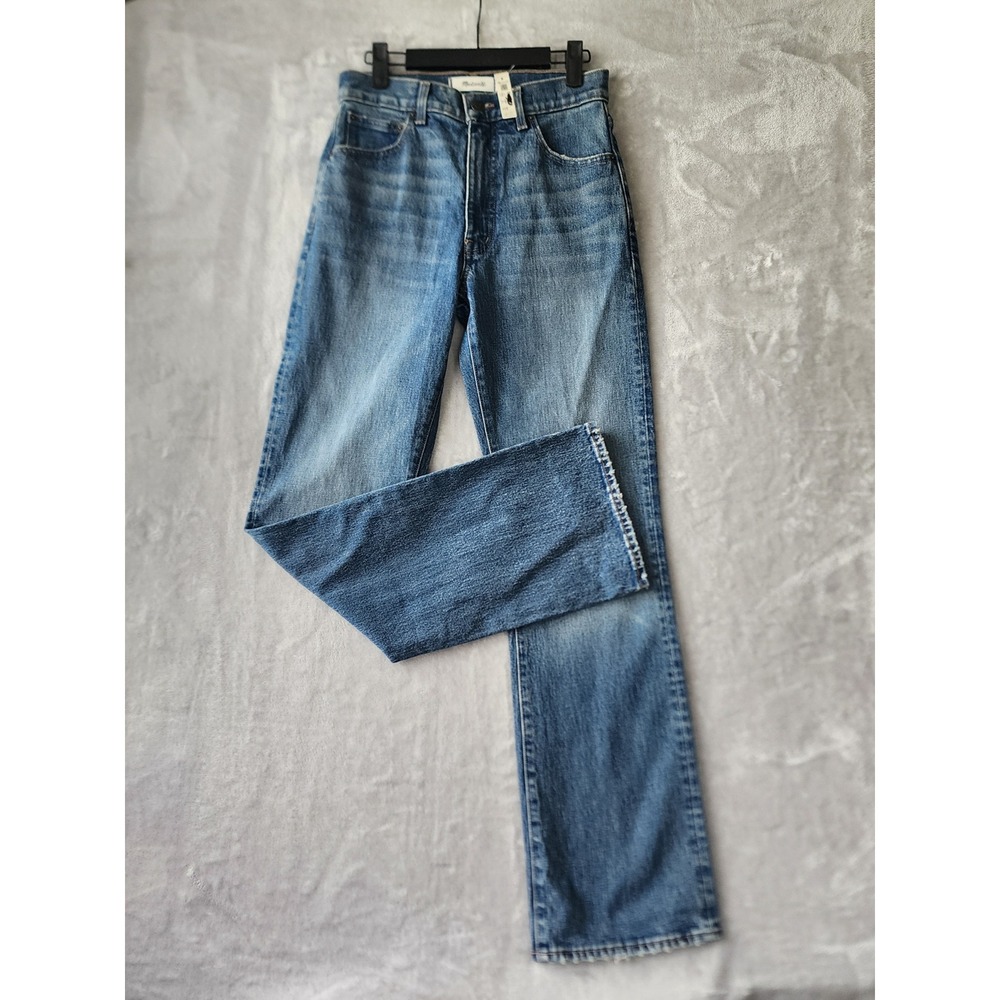 Madewell Jeans Size 25 Relaxed Bootcut High Rise Concho Wash Comfort Stretch NWT